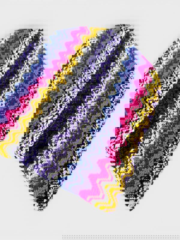 Missoni ZIgzag Beanie Multi Purple