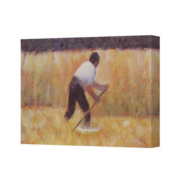 Benjamin Tate Design Canvas Wall Art Harvest Worker In Field Impressionist Painting