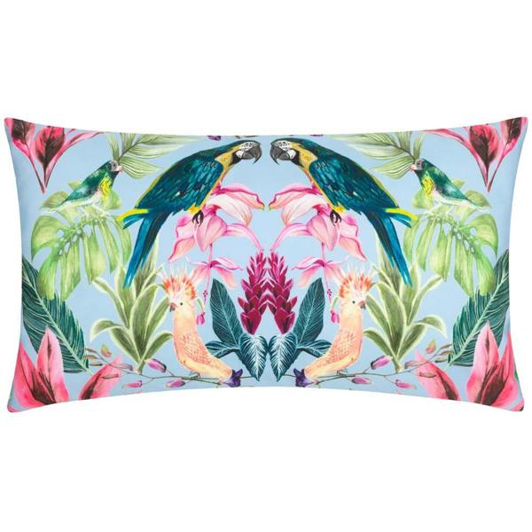 Wylder Kali Birds Outdoor Cushion Cover - Sky Blue - 