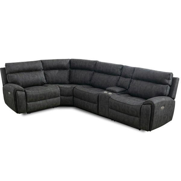 Furniture One Electric Recliner Sofa, Power Corner Recliner Corner Sofa Set 105–135 Degrees with Adjustable Backrest and Footrest
