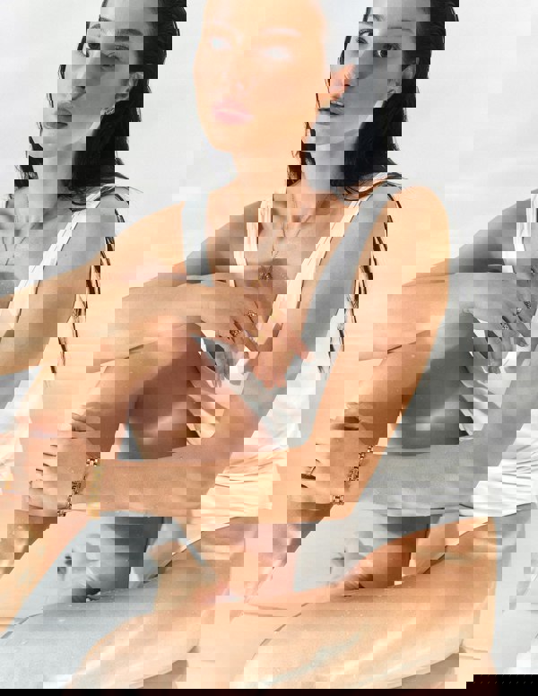 Elk & Bloom New Chain Chapter 15K Gold Plated Chunky Triple Chain Link Bracelet