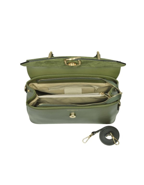 Le Parmentier Thais Satchel Bag - Green