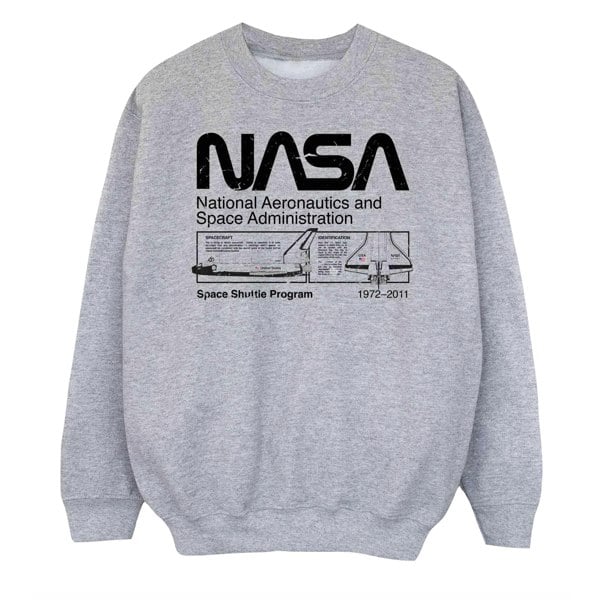 NASA Boys Space Shuttle Sweatshirt - Sports Grey