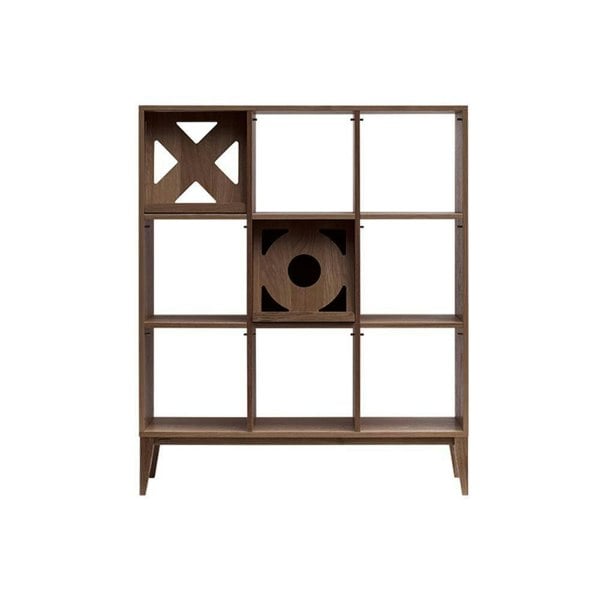 Maze Shelving Unit, Bookcase, Rosewood-Weilai Concept-Weilai Concept