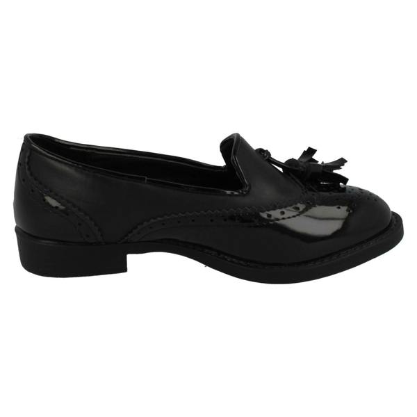 Spot On Girls Spot On Brogue Detail School Shoes
