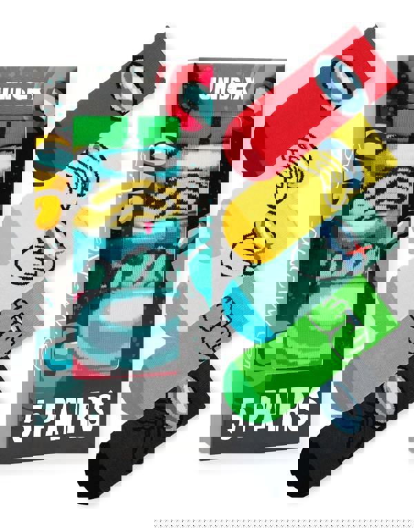 Among Us Boys Multicoloured Character Calf Socks Set of 5