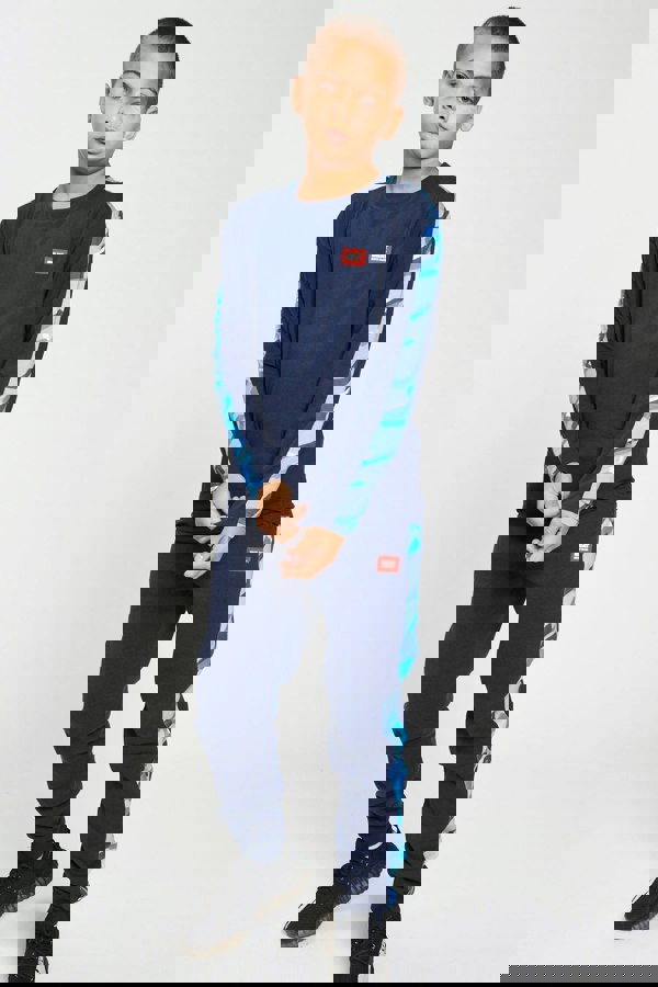 Beat Boyz Club Distortion Long Sleeve T-Shirt - Navy