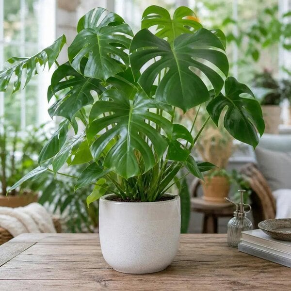 Monstera Deliciosa Cheese Plant – Large Split Leaf Tropical Evergreen Indoor Houseplant