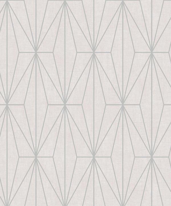Darcy James Aspen Geo Pink & Silver Wallpaper image 4