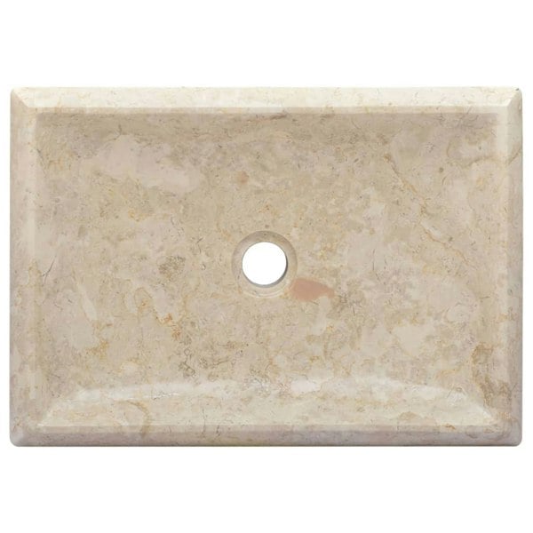 Berkfield Sink Cream 50x35x10 cm Marble