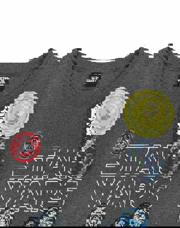 Star Wars Womens Grey Badges Short Sleeved T-Shirt