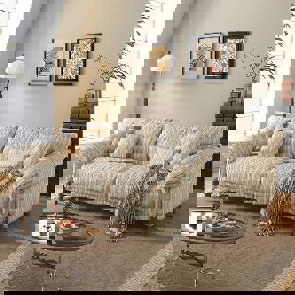 Eclat Two Seater Sofa, Linen or Chenille-Weilai Concept