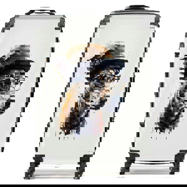 Warren Reed Whippet Dog Splashart Suitcase