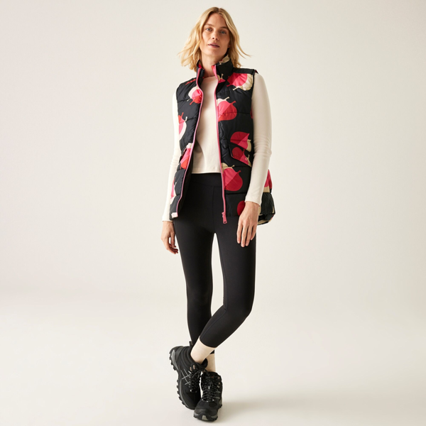 Regatta Women's Orla Kiely Elm Leaf Gilet - Shadow/Pink