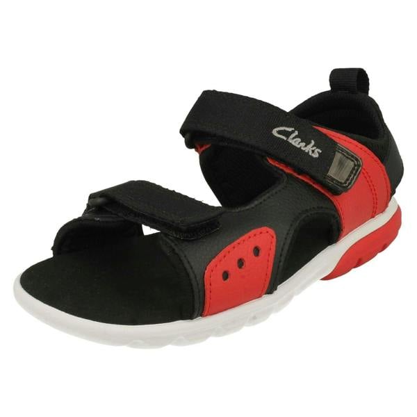 Clarks Childrens Clarks Hook And Loop Sandals Rocco Tide K