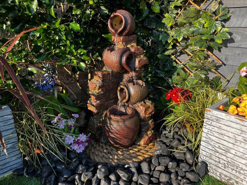 Tranquillity Water Features Compact Moroccan Pots Traditional Water Feature