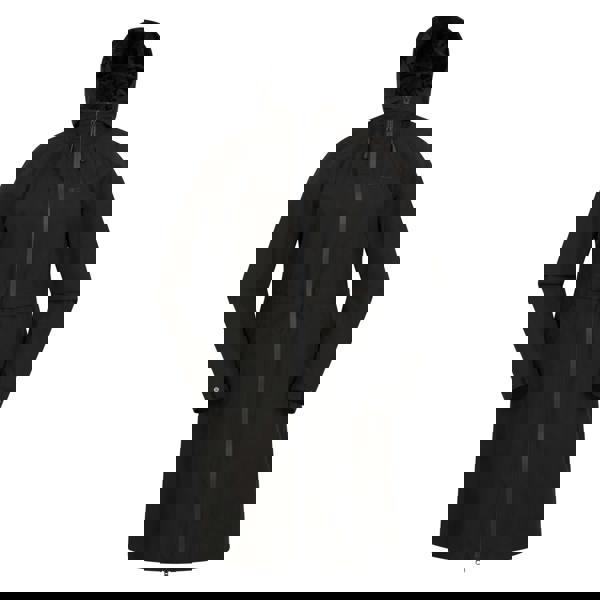 Mountain Warehouse Womens/Ladies Hilltop Extra Long Waterproof Jacket - Black