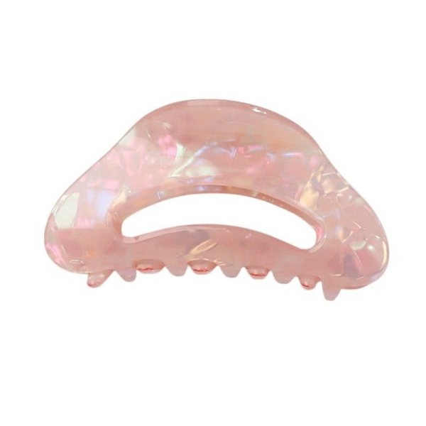 Gold Trip Pearlescent Blush Claw Clip