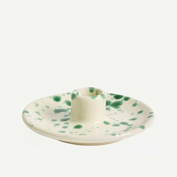 Hot Pottery Candle Holder Pistachio