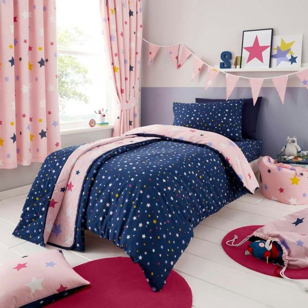 Multi Stars Bedding Kids Bedding - Happy Linen Company