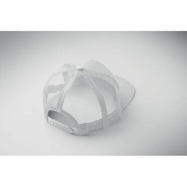 MidOcean Bead Flat Peak Trucker Cap - White - 