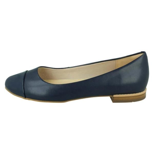 Clarks Ladies Clarks Flat Ballerina Shoes Festival Gold
