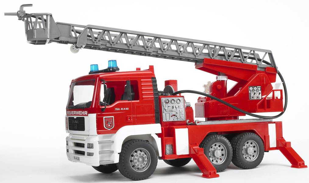 Bruder MAN TGA Fire engine with ladder, water pump and L S Module Detailed Vehicle & Playset Model