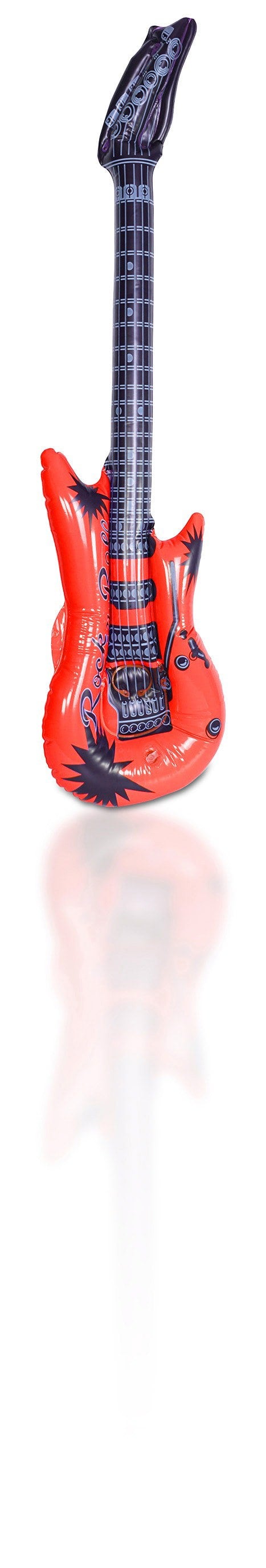 Cheetah Party Inflatable 95cm Guitar Red