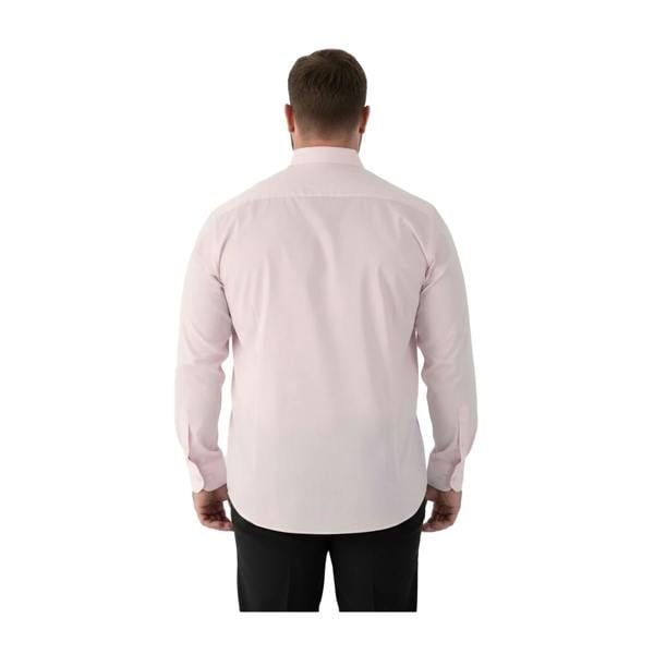 Duke Mens Oliver D555 Stretch Shirt - Pale Pink - 