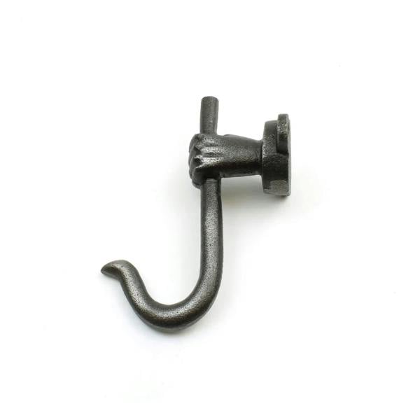 Antique Cast Iron Decorative Hand and Hook