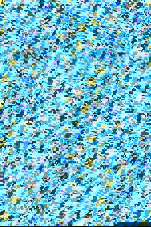 Blue Leopard Ruched Leg Bikini Brief