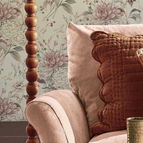 Laura Ashley Heatherwick Trail Grape Wallpaper