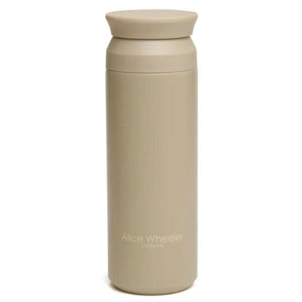 Alice Wheeler 500ml Insulated Stainless Steel Travel Tumbler - Stone