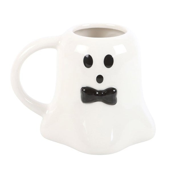 Serano Mr Boo Ghost Shaped Mug with Bow Tie