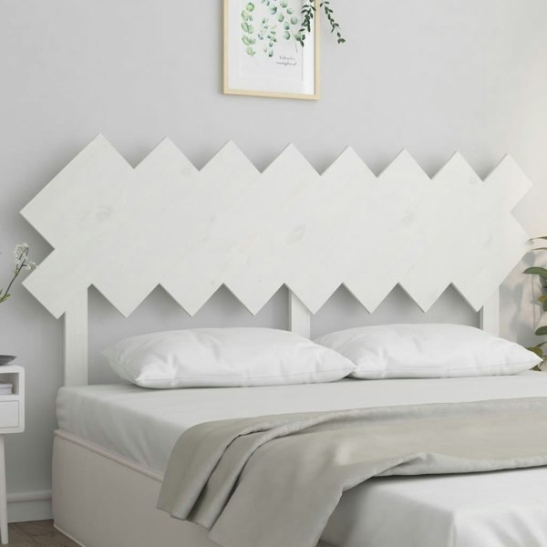 Berkfield Bed Headboard White 159.5x3x80.5 cm Solid Wood Pine