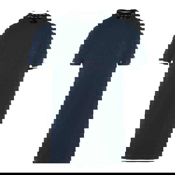 Aquascutum Mens London Aldis Tonal Logo T-Shirt - Navy Blue