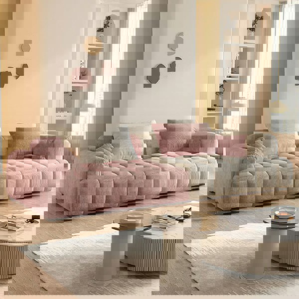 Arabella Module Sofa, Two Seater Sofa, Three Seater Sofa, Four Seater, Corduroy Fabric-Weilai Concept-Weilai Concept