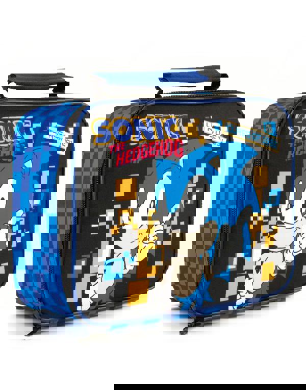 Sonic the Hedgehog Boys Black Zip Lunch Bag (One Size)