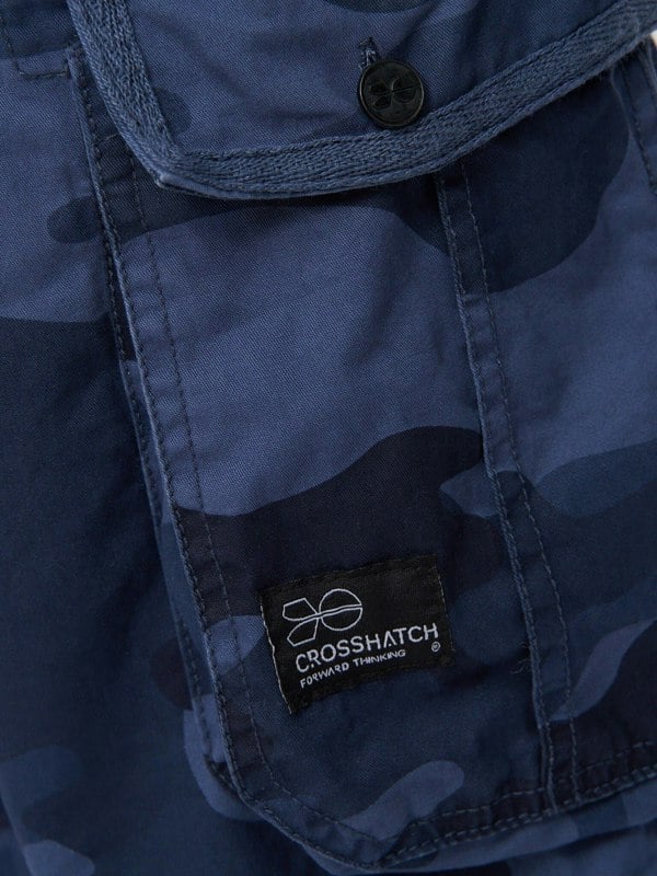 Crosshatch Jimster Shorts Blue Camo