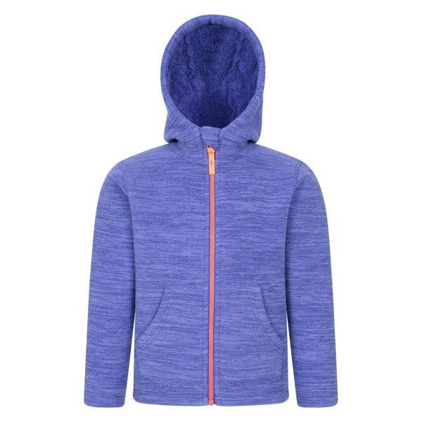 Mountain Warehouse Childrens/Kids Snowdonia II Borg Lined Hoodie - Purple - 