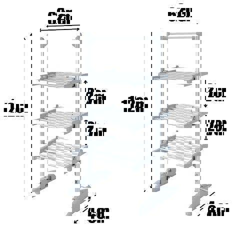 Glamhaus EcoDry Electric Heated Clothes Airer with Cover 248W Foldable