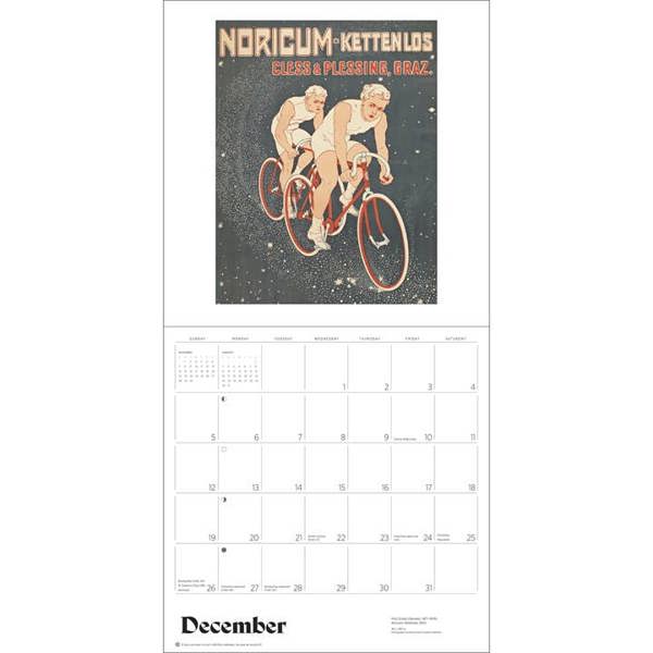 Bicycles, Vintage Posters Calendar 2027, Wall Calendars, Month To View, Sports, Gift