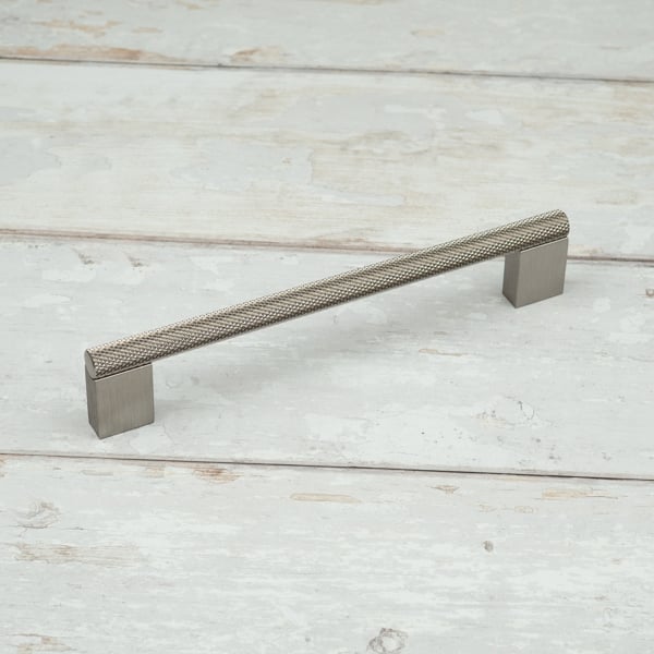Handle & Home Knurled Brushed Nickel Boss Handles