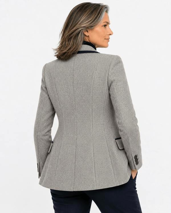 THE ASCOT HERRINGBONE CONTRAST BLAZER - Claudio Lugli Shirts