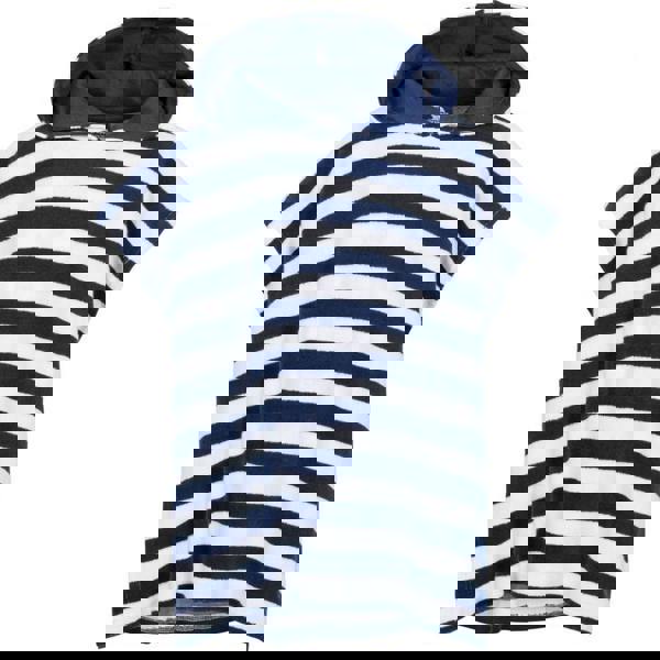 Trespass Childrens/Kids Oarfish Hooded Towelling Robe - Navy Stripe - 