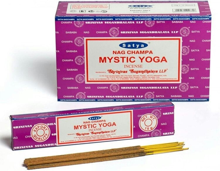 Satya Mystic Yoga Incense Sticks, 12 x 15g Packs