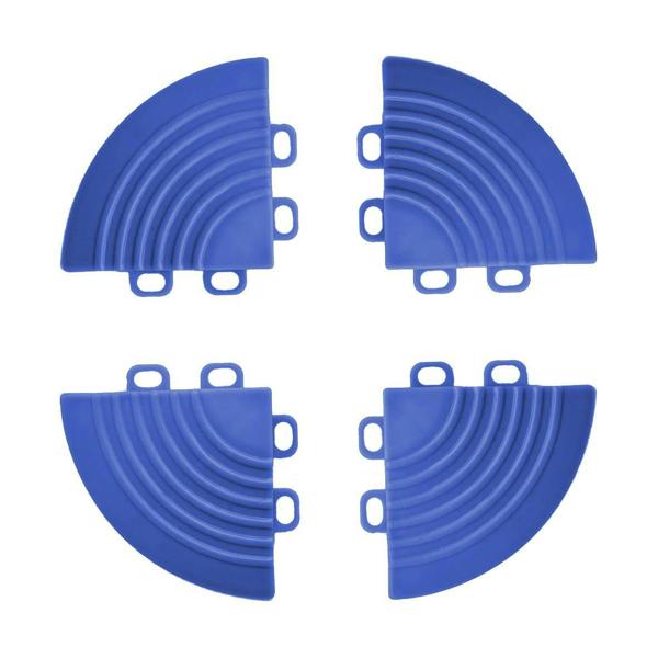 Nicoman 4 x Corner Pieces for Nicoman Modular Interlocking Floor Tiles