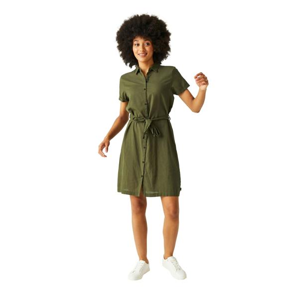 Regatta Womens/Ladies Rema Shirt Dress - Four Leaf Clover - 