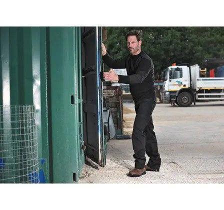 Crew Neck Combat Jumper - Hi-Vis Trousers
