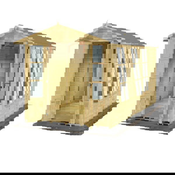 Shire Westminster 13x7 12mm interlock Clad wooden Summerhouse